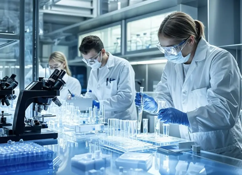 Laboratory imagery supplied by the advertiser